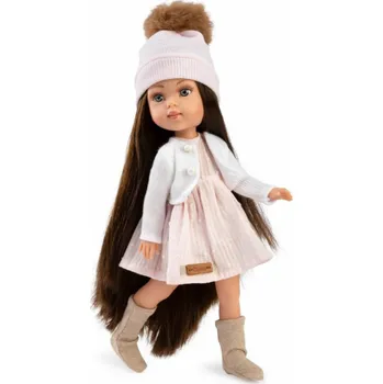 Panenka Panenka PENELOPE 34cm s dlouhými vlasy - bruneta