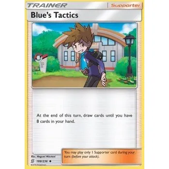 Volný čas Pokémon UNM 188/236 Blue's Tactics - Unified Minds Stav: Excellent, Verze: NORMAL