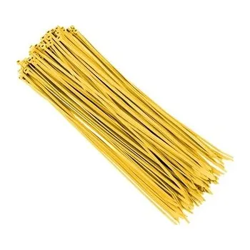 Stahovací páska Carmotion 86102 Nylonové stahovací pásky 300x3,6 mm, žluté, 100 ks