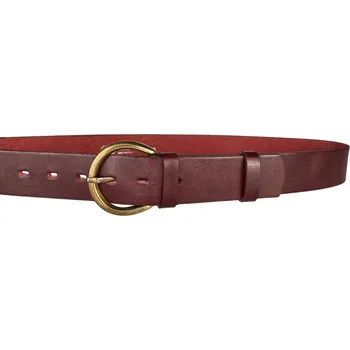 Opasek PENNY BELTS Kožený opasek 12595 bordo - 95 cm