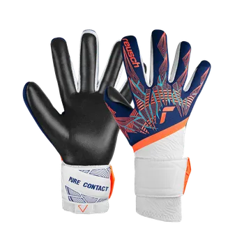 Brankářské rukavice Reusch Pure Contact Gold modrá/oranžová/černá UK 10