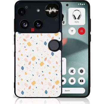 Pouzdro na tablet VSECHNONAMOBIL 128397 MY ART Ochranný kryt pro Nothing Phone (3) oranžové terrazzo (165)