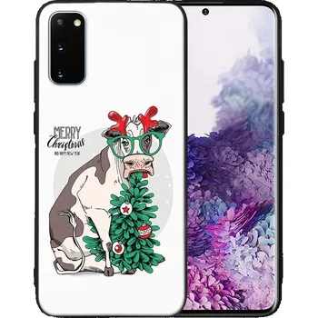 Vánoční dekorace VSECHNONAMOBIL 128857 MY ART Kryt s vánočním designem Samsung Galaxy S20 FE VESELÉ VÁNOCE (074)