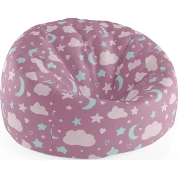 Sedací pytel Sablio Sedací vak Cocoon Dětská obloha - 75 x 45 x 35 cm