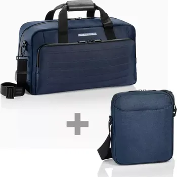 Cestovní taška PORSCHE DESIGN Roadster Pro Weekender + Shoulder Bag XS modrá ZDARMA