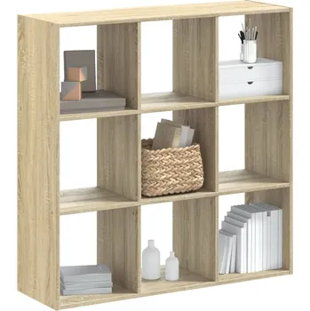 Knihovna vidaXL Knihovna 102 x 32 x 102 cm kompozitní dřevo [852817] Barva: dub sonoma