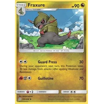 Volný čas Pokémon UNM 155/236 Fraxure - Unified Minds Stav: Near Mint, Verze: NORMAL