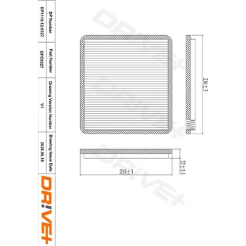 Klimatizace automobilu Kabinový (pylový) filtr DRIVE+ DP1110.12.0327