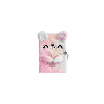 Diář Plyšový deník s medvídkem a zámečkem