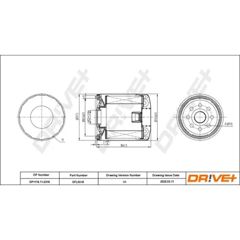 Olejový filtr Olejový filtr DRIVE+ DP1110.11.0318