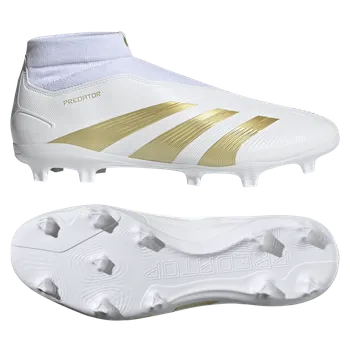Kopačky Adidas Predator League Laceless FG bílá/zlatá EUR 46