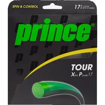 Struna na výplet tenisové rakety PRINCE Tenisové struny Prince Tour xp ČERNÁ