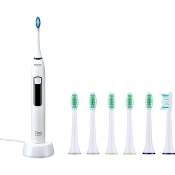 Péče o chrup CIEN Beauty Aku sonický zubní kartáček NSZB 3.7 D5 s 6dílnou sadou náhradních hlavic CBZKS 6 A1, bílý