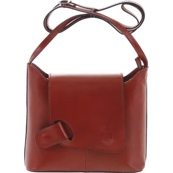 Kabelka Dámská kožená crossbody kabelka červená - ItalY Misty Dark červená