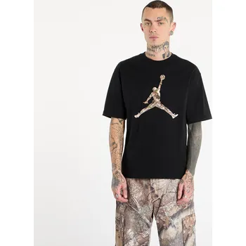 Pánské oblečení Tričko Jordan Brooklyn Men's Realtree Jumpman T-Shirt Black/ Sail M