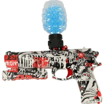 Dětská zbraň Dětská pistole Knoki gelová kuličková pistole, USB, brýle
