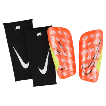 Fotbalový chránič Nike Mercurial FlyLite SuperLock oranžová/černá UK L