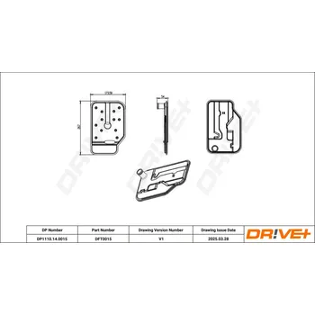 Hydraulický filtr Hydraulický filtr, automatická převodovka DRIVE+ DP1110.14.0015