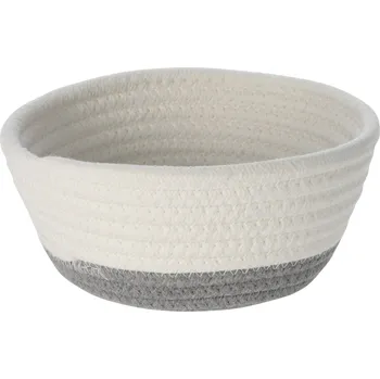 Úložný box Home Styling Collection Úložné koše, bavlna, 18 x 8 cm, 3 kusy, šedá