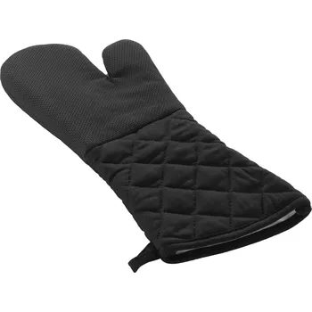 Chňapka Douceur d'intérieur Kuchyňská chňapka s rukavem, 40 x 18 cm, černá