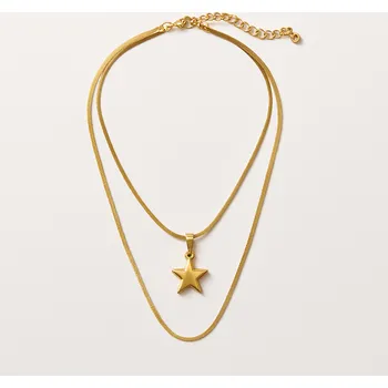Náhrdelník Náhrdelník dvojitý s hvězdou