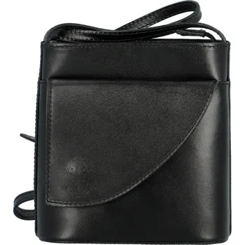 Kabelka Dámská kožená crossbody kabelka černá - Delami Iraida černá