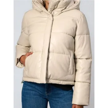 Dámská bunda Sinsay - Prošívaná puffer bunda - béžová - 614FH-02X - 614FH-02X-L