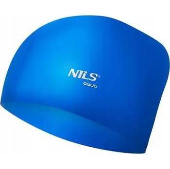 Plavecká čepice Silikonová plavecká čepice Nils Aqua modrá