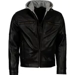 Pánská Kožená Bunda Tristan Quinc Brixton Černá Velikost: 8XL