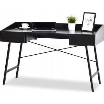 Psací stůl Obdélníkový psací stůl Mebel-Partner 133,5 x 55,5 x 84 cm černý