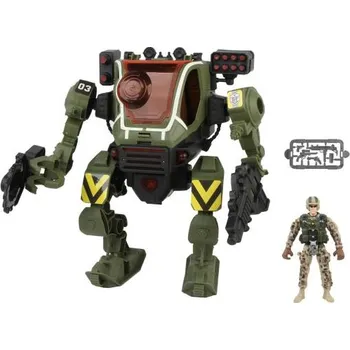 Robot Robot bojový mecha vojenský s efekty set 26 cm