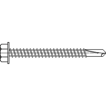Průsvitná krytina LANIT PLAST Vrut do železa TEX s šestihrannou hlavou 4,8 x 50 mm pro polykarbonátové desky