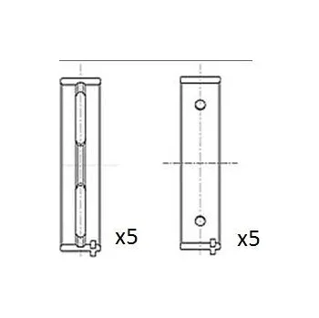 Kliková hřídel Hlavní ložiska klikového hřídele FAI AutoParts BM1050-020