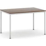 Jídelní stůl, 120x80 cm, šedá podnož, ořech 159465115