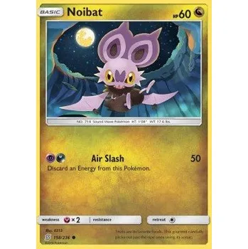 Volný čas Pokémon UNM 158/236 Noibat - Unified Minds Stav: Good, Verze: NORMAL