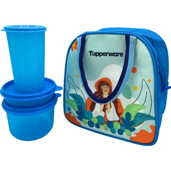 Svačinový box Tupperware Cestovní sada - Modrá (žena)