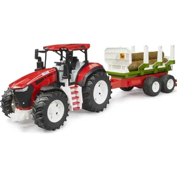 autíčko Bruder 3453 ROADMAX Traktor s přívěsem na dřevo a 3 klády