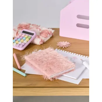 Pokrývka hlavy Sinsay - Zápisník s plyšovým obalem - pastelová růžová - 003GJ-03X - 003GJ-03X-ONE