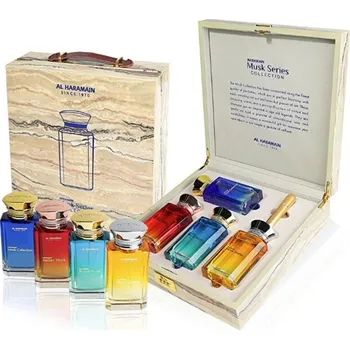 Dámský parfém Al Haramain Musk Series Collection Dárková sada EDP 4 x 100 ml a plnitelný flakon