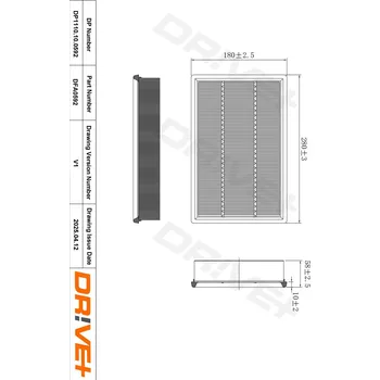 Vzduchový filtr Vzduchový filtr DRIVE+ DP1110.10.0592