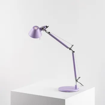 Lampička Artemide AS01180059 Tolomeo Micro tavolo, fialová stolní lampa, 1x6W LED E14, 45+37cm