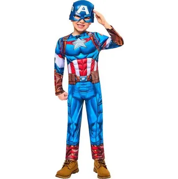 Karnevalový kostým AVENGERS Kapitán Amerika BL dětský kostým velikost XS(122-128+cm)