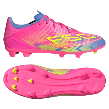 Kopačky Adidas F50 League FG/MG růžová/modrá/žlutá EUR 46 2/3