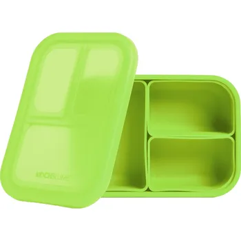 Svačinový box Box s vyjímatelnými miskami Kochblume / Dokuch.cz Barva: Zelená