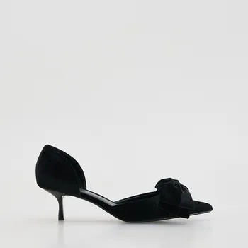 Dámské lodičky Reserved - Lodičky s mašlemi - černý - 888FF-99X - 888FF-99X-37