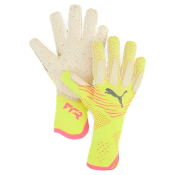 Brankářské rukavice Puma FUTURE Ultimate NC žlutá/růžová UK 9