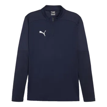 Pánské oblečení Puma teamFINAL 1/4 Zip Top tmavě modrá UK M