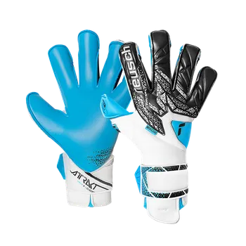 Brankářské rukavice Reusch Attrakt Aqua Evolution bílá/černá/modrá UK 9,5