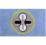 GRUND Koupelnová předložka KARIM 01 modrá Rozměr: 70x120 cm 218124540