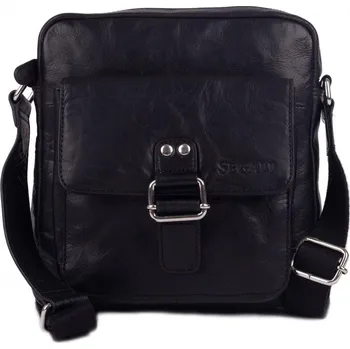 Cestovní taška Taška přes rameno Pánská taška kožená Segali 3289 černá